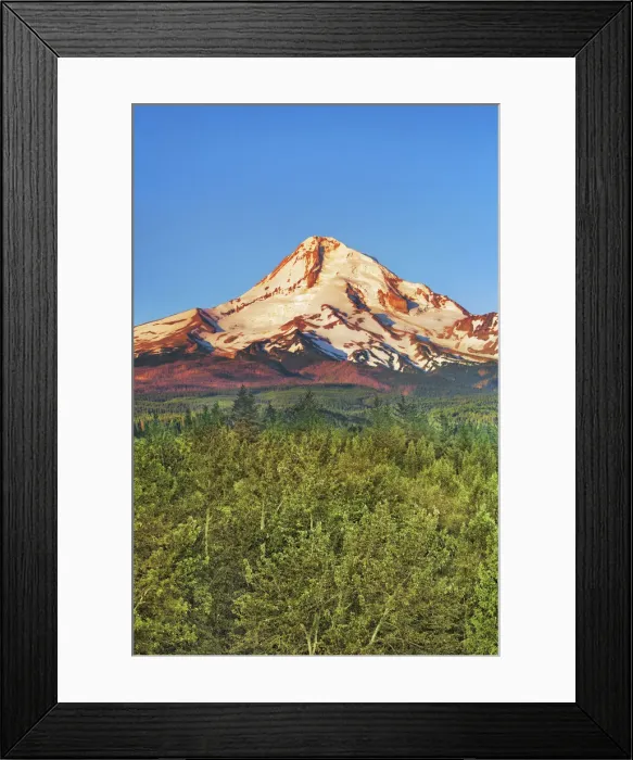 Framed Print : Mountain impression Mount Hood - USA, Oregon, Hood River, Hood River Valley