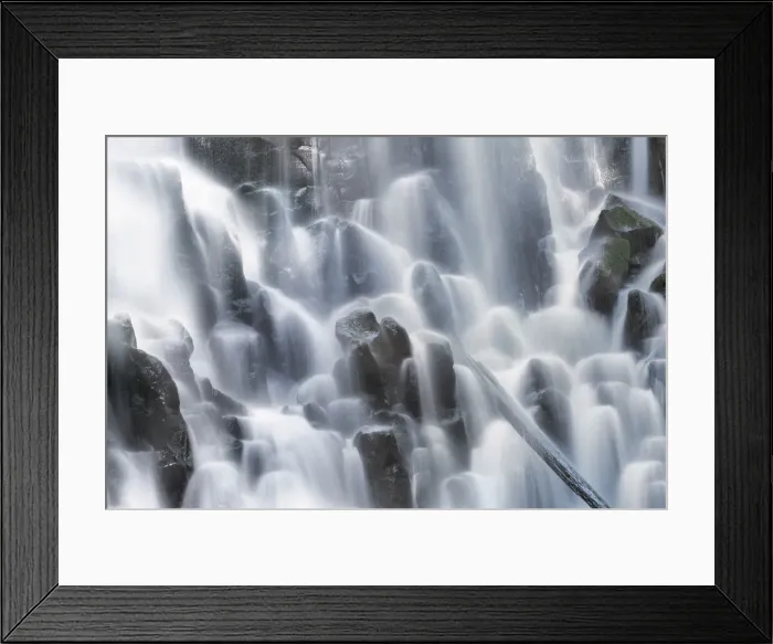 Framed Print : Waterfall Ramona Falls - USA, Oregon, Hood River, Ramona Falls - Cascade Range Framed Print : Waterfall Ramona Falls - USA, Oregon, Hood River, Ramona Falls - Cascade Range