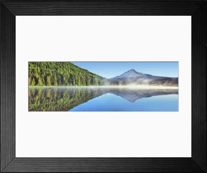 Framed Print : Water impression mirroring of Mount Hood in Trillium Lake - USA, Oregon, Clackamas Framed Print : Water impression mirroring of Mount Hood in Trillium Lake - USA, Oregon, Clackamas