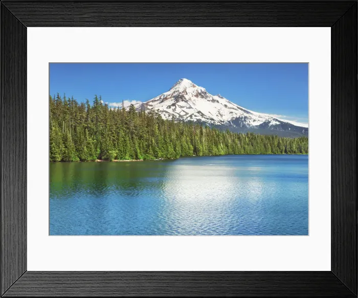 Framed Print : Mountain impression Mount Hood at Lost Lake - USA, Oregon, Hood River Framed Print : Mountain impression Mount Hood at Lost Lake - USA, Oregon, Hood River