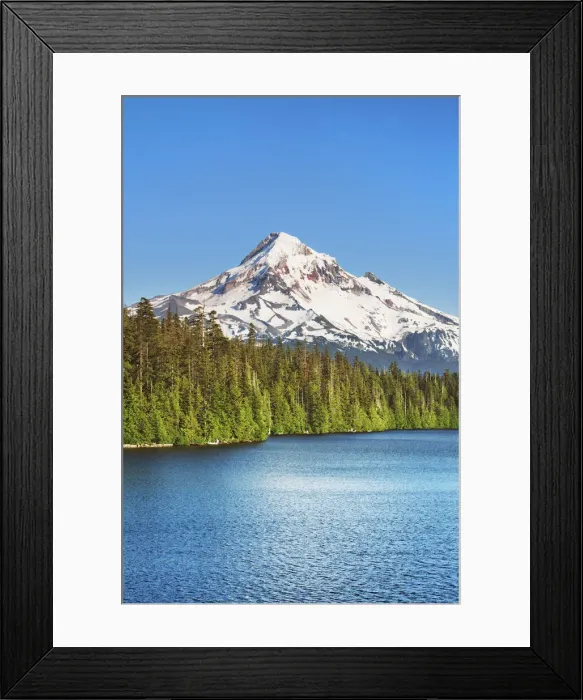 Framed Print : Mountain impression Mount Hood at Lost Lake - USA, Oregon, Hood River Framed Print : Mountain impression Mount Hood at Lost Lake - USA, Oregon, Hood River