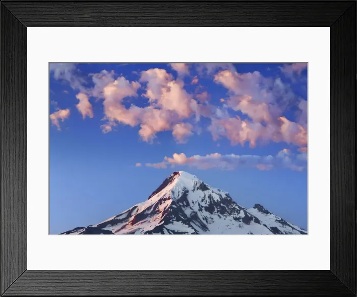 Framed Print : Mountain impression Mount Hood - USA, Oregon, Hood River, Lost Lake - Cascade Range