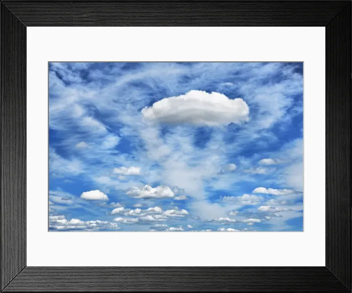 Framed Print : Cloud impression - USA, Oregon, Deschutes, Wickiup Reservoir - Cascade Range Framed Print : Cloud impression - USA, Oregon, Deschutes, Wickiup Reservoir - Cascade Range