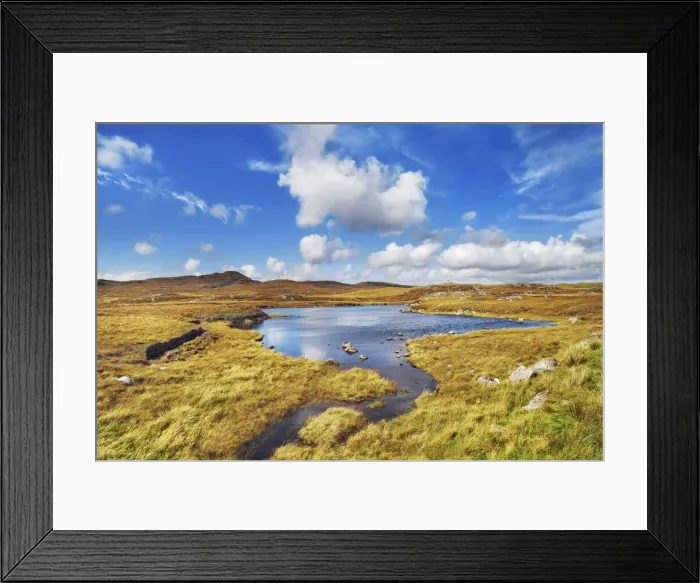 Framed Print : Moorland on Lewis - United Kingdom, Scotland, Outer Hebrides, Lewis Framed Print : Moorland on Lewis - United Kingdom, Scotland, Outer Hebrides, Lewis