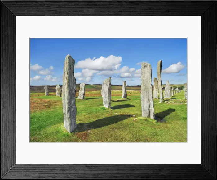 Framed Print : Culture site Callanish with megaliths - United Kingdom, Scotland, Outer Hebrides, Lewis