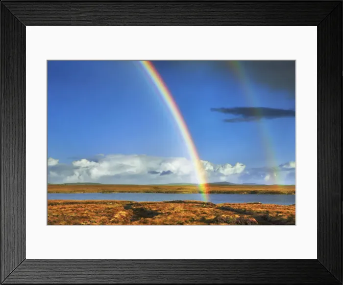 Framed Print : Rainbow over the moors of Lewis - United Kingdom, Scotland, Outer Hebrides, Lewis Framed Print : Rainbow over the moors of Lewis - United Kingdom, Scotland, Outer Hebrides, Lewis