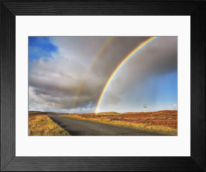 Framed Print : Rainbow over the moors of Lewis - United Kingdom, Scotland, Outer Hebrides, Lewis Framed Print : Rainbow over the moors of Lewis - United Kingdom, Scotland, Outer Hebrides, Lewis