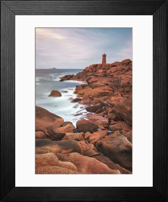 Framed Print : Rocky coast at Ploumanac h - France, Brittany, Cote d Armor, Lannion Framed Print : Rocky coast at Ploumanac h - France, Brittany, Cote d Armor, Lannion