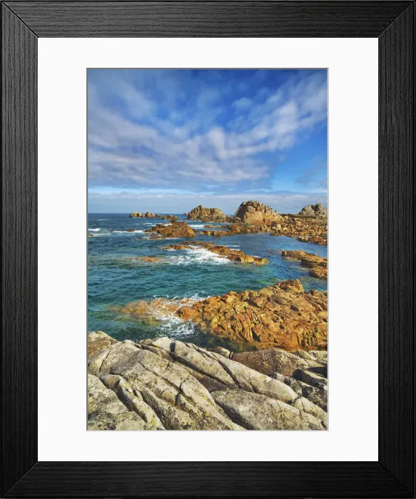 Framed Print : Rocky coast near Plougrescant - France, Brittany, Cote d Armor, Lannion, Plougrescant Framed Print : Rocky coast near Plougrescant - France, Brittany, Cote d Armor, Lannion, Plougrescant