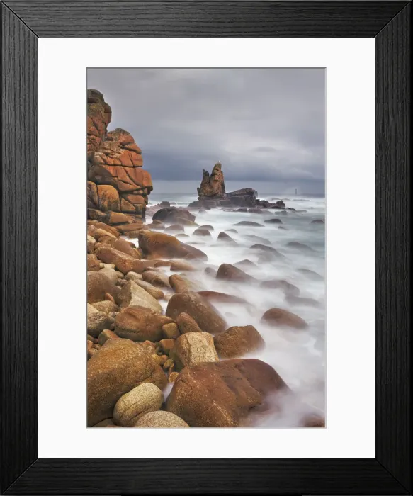 Framed Print : Rocky coast at Pointe de Pern - France, Brittany, Finistere, Brest, Ouessant Framed Print : Rocky coast at Pointe de Pern - France, Brittany, Finistere, Brest, Ouessant