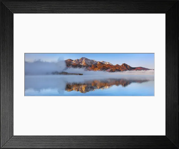 Framed Print : Fog impression at Kochelsee with Herzogstand - Germany, Bavaria, Upper Bavaria Framed Print : Fog impression at Kochelsee with Herzogstand - Germany, Bavaria, Upper Bavaria