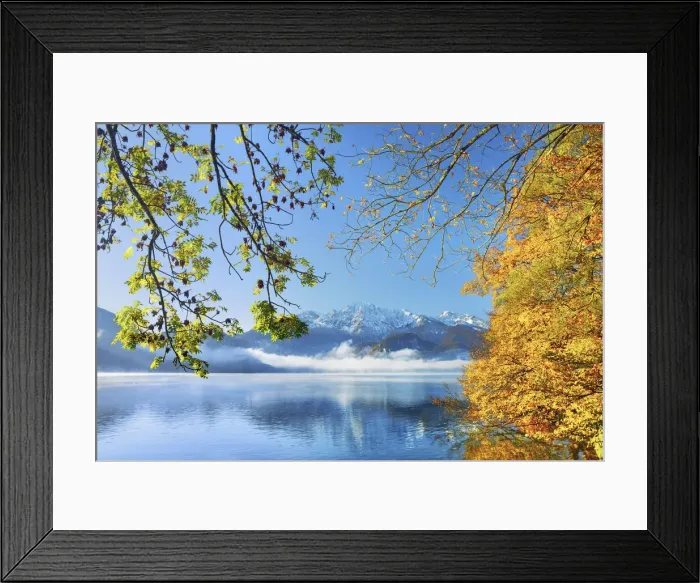 Framed Print : Autumn mood at Kochelsee - Germany, Bavaria, Upper Bavaria Framed Print : Autumn mood at Kochelsee - Germany, Bavaria, Upper Bavaria