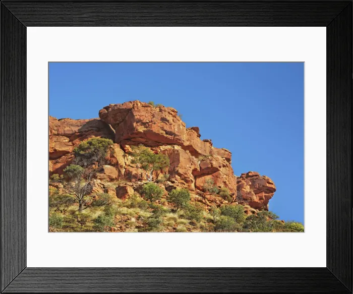 Framed Print : Rock formation at Kings Canyon - Australia, Northern Territory, Watarrka National Park Framed Print : Rock formation at Kings Canyon - Australia, Northern Territory, Watarrka National Park