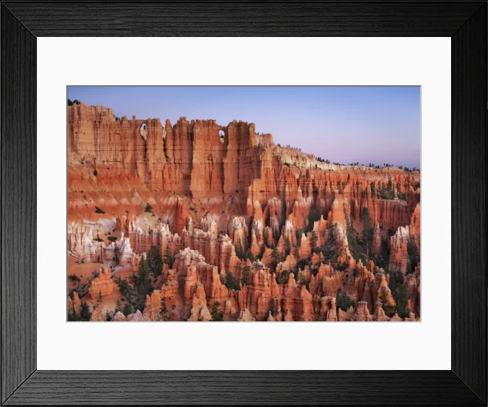 Framed Print : Erosion landscape in Bryce Canyon from below Bryce Point - USA, Utah, Garfield Framed Print : Erosion landscape in Bryce Canyon from below Bryce Point - USA, Utah, Garfield