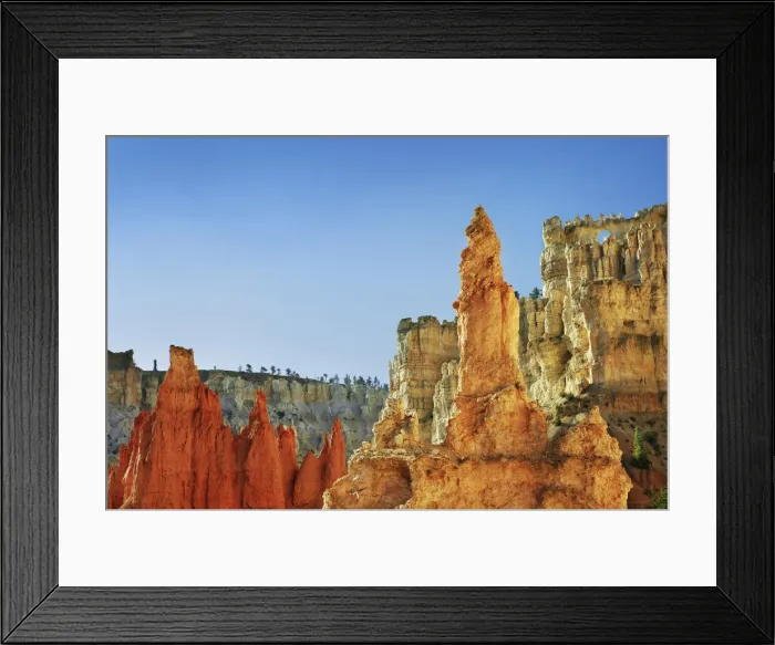 Framed Print : Erosion landscape in Bryce Canyon at Peekaboo Trail - USA, Utah, Garfield, Bryce Canyon Framed Print : Erosion landscape in Bryce Canyon at Peekaboo Trail - USA, Utah, Garfield, Bryce Canyon