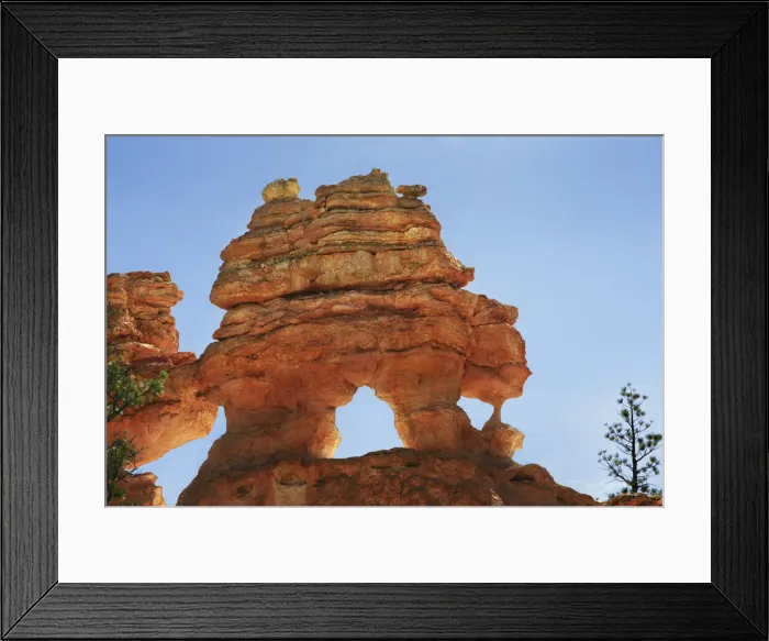 Framed Print : Erosion landscape in Bryce Canyon at Mossy Cave Trail - USA, Utah, Garfield, Bryce Canyon Framed Print : Erosion landscape in Bryce Canyon at Mossy Cave Trail - USA, Utah, Garfield, Bryce Canyon