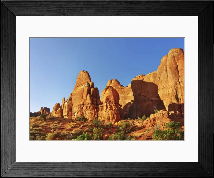 Framed Print : Erosion landscape near Fiery Furnace - USA, Utah, Grand, Arches National Park Framed Print : Erosion landscape near Fiery Furnace - USA, Utah, Grand, Arches National Park