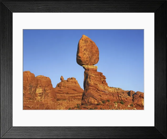 Framed Print : Erosion landscape at Balanced Rock - USA, Utah, Grand, Arches National Park Framed Print : Erosion landscape at Balanced Rock - USA, Utah, Grand, Arches National Park