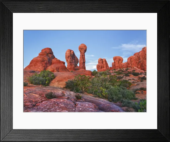Framed Print : Erosion landscape at Garden of Eden - USA, Utah, Grand, Arches National Park Framed Print : Erosion landscape at Garden of Eden - USA, Utah, Grand, Arches National Park