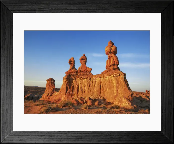 Framed Print : Erosion landscape in Goblin Valley - USA, Utah, Emery, Goblin Valley - Colorado Plateau Framed Print : Erosion landscape in Goblin Valley - USA, Utah, Emery, Goblin Valley - Colorado Plateau