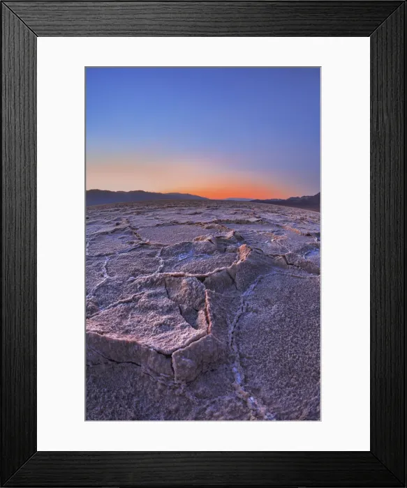 Framed Print : Dried out salt pan at Badwater - USA, California, Inyo, Death Valley Framed Print : Dried out salt pan at Badwater - USA, California, Inyo, Death Valley
