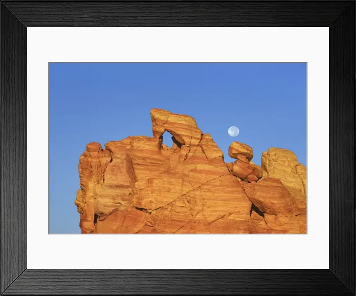 Framed Print : Erosion landscape in Valley of Fire - USA, Nevada, Clark, Valley Of Fire Framed Print : Erosion landscape in Valley of Fire - USA, Nevada, Clark, Valley Of Fire