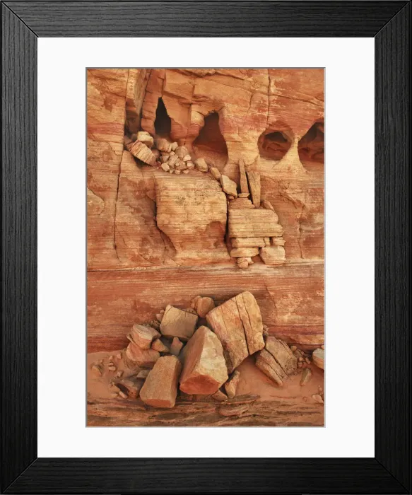 Framed Print : Sand stone structures in Valley of Fire - USA, Nevada, Clark, Valley Of Fire