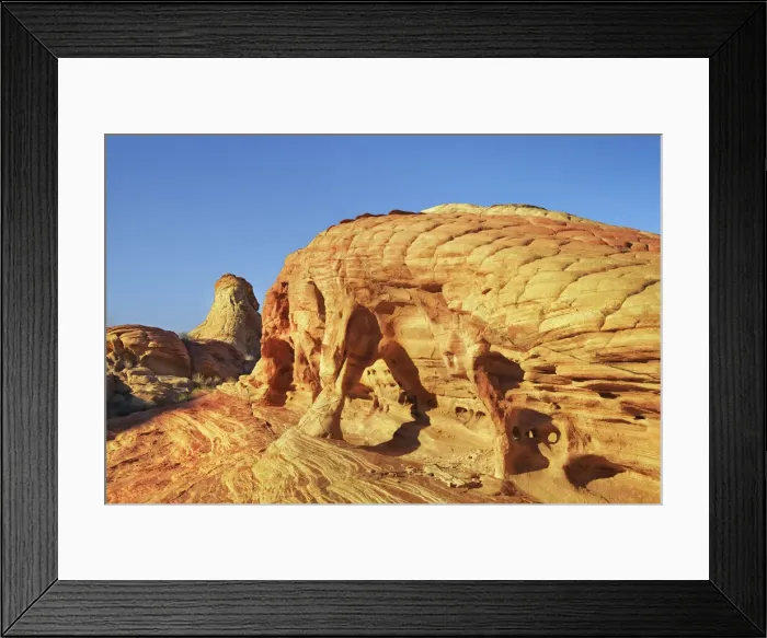 Framed Print : Erosion landscape in Valley of Fire - USA, Nevada, Clark, Valley Of Fire Framed Print : Erosion landscape in Valley of Fire - USA, Nevada, Clark, Valley Of Fire