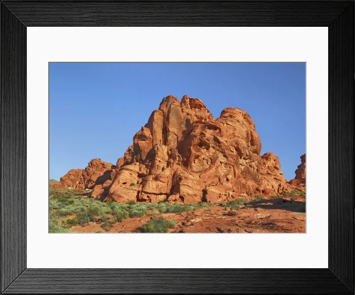 Framed Print : Erosion landscape in Valley of Fire - USA, Nevada, Clark, Valley Of Fire Framed Print : Erosion landscape in Valley of Fire - USA, Nevada, Clark, Valley Of Fire