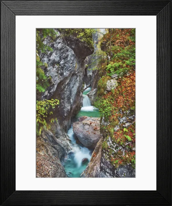 Framed Print : Brook gorge with waterfall - Austria, Carinthia, Hermagor, Garnitzenklamm - Alps Framed Print : Brook gorge with waterfall - Austria, Carinthia, Hermagor, Garnitzenklamm - Alps