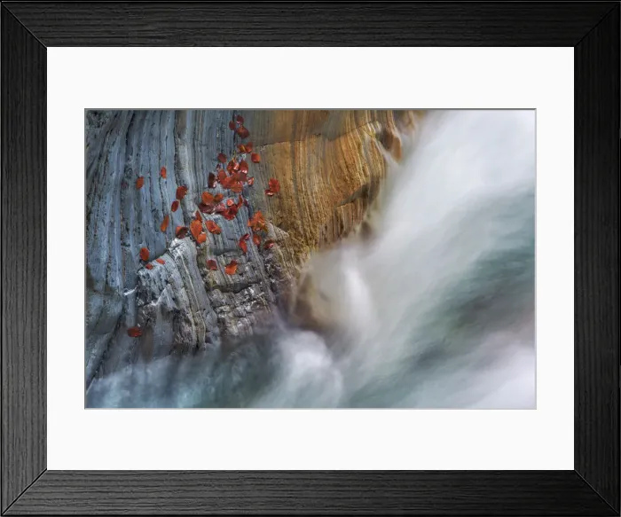 Framed Print : Brook gorge with autumn leaves - Austria, Carinthia, Hermagor, Garnitzenklamm - Alps Framed Print : Brook gorge with autumn leaves - Austria, Carinthia, Hermagor, Garnitzenklamm - Alps