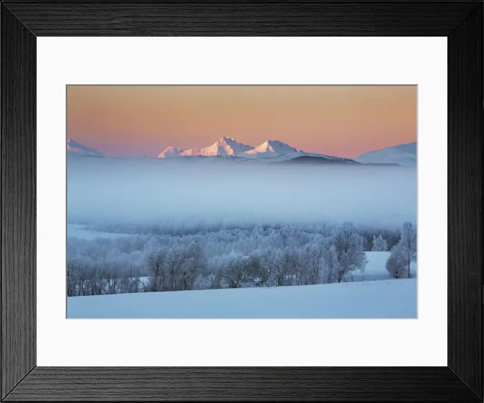 Framed Print : Fog landscape on Senja - Norway, Troms, Senja, Sorli Framed Print : Fog landscape on Senja - Norway, Troms, Senja, Sorli