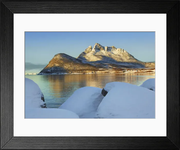 Framed Print : Fjord landscape at Gryllefjord - Norway, Troms, Senja, Gryllefjord Framed Print : Fjord landscape at Gryllefjord - Norway, Troms, Senja, Gryllefjord