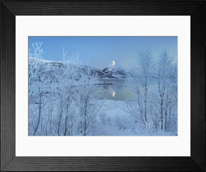 Framed Print : Winter landscape near Stoennesbotn on Senja - Norway, Troms, Senja, Stoennesbotn Framed Print : Winter landscape near Stoennesbotn on Senja - Norway, Troms, Senja, Stoennesbotn