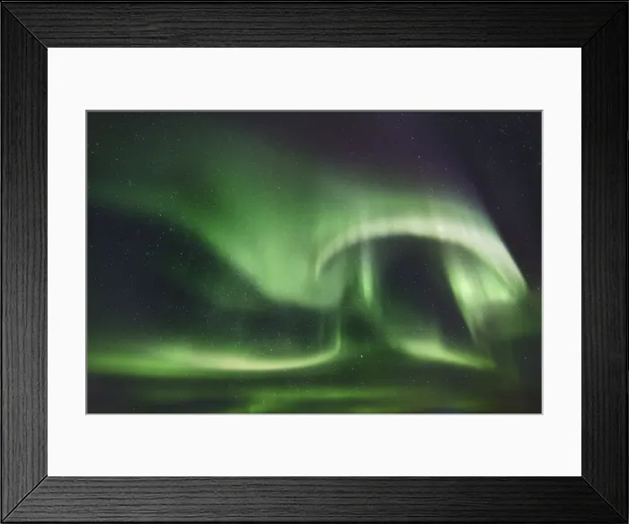 Framed Print : Polar light (Aurora Borealis) - Iceland, Eastern Region Framed Print : Polar light (Aurora Borealis) - Iceland, Eastern Region