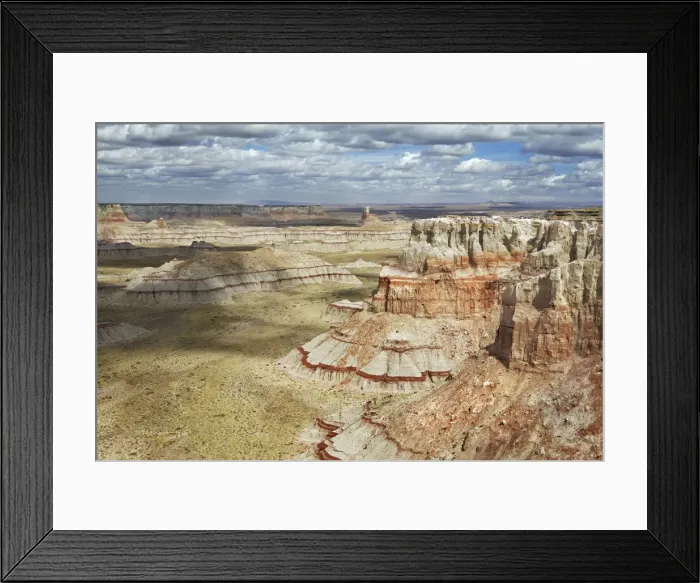 Framed Print : Sandstone erosion landscape in Coalmine Canyon - USA, Arizona, Coconino Framed Print : Sandstone erosion landscape in Coalmine Canyon - USA, Arizona, Coconino