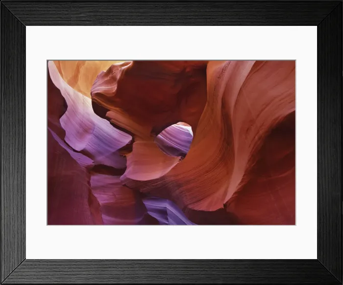 Framed Print : Sandstone erosion landscape in Lower Antelope Canyon - USA, Arizona, Coconino Framed Print : Sandstone erosion landscape in Lower Antelope Canyon - USA, Arizona, Coconino