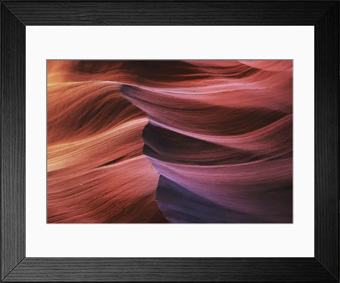 Framed Print : Sandstone erosion landscape in Lower Antelope Canyon - USA, Arizona, Coconino Framed Print : Sandstone erosion landscape in Lower Antelope Canyon - USA, Arizona, Coconino