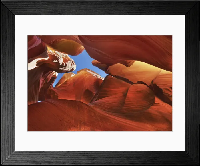 Framed Print : Sandstone erosion landscape in Canyon X - USA, Arizona, Coconino, Lake Powell, Page Framed Print : Sandstone erosion landscape in Canyon X - USA, Arizona, Coconino, Lake Powell, Page