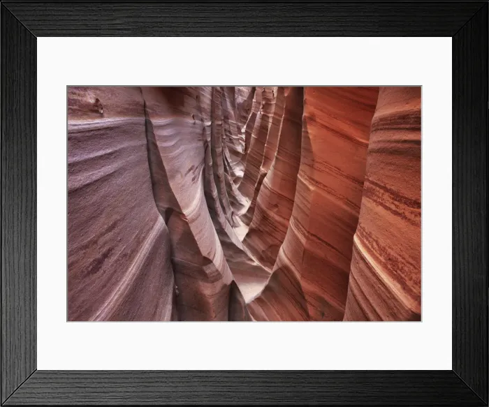 Framed Print : Sandstone erosion landscape in Zebra Slot Canyon - USA, Utah, Kane, Escalante Canyons Framed Print : Sandstone erosion landscape in Zebra Slot Canyon - USA, Utah, Kane, Escalante Canyons