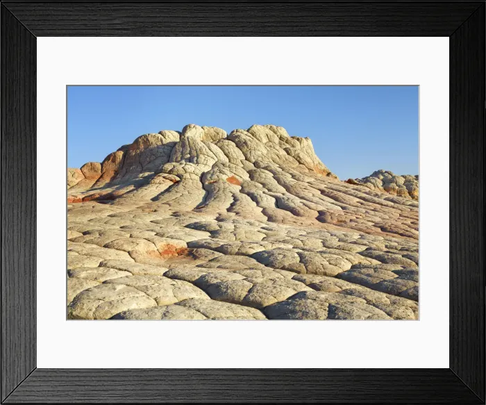Framed Print : Sandstone erosion landscape in White Pocket - USA, Arizona, Coconino, Vermillion Cliffs Framed Print : Sandstone erosion landscape in White Pocket - USA, Arizona, Coconino, Vermillion Cliffs