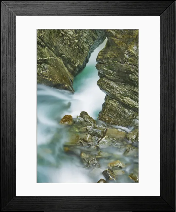 Framed Print : Brook in gorge - Austria, Salzburg, Zell am See, Kaprun, Sigmund Thun Klamm - Alps Framed Print : Brook in gorge - Austria, Salzburg, Zell am See, Kaprun, Sigmund Thun Klamm - Alps