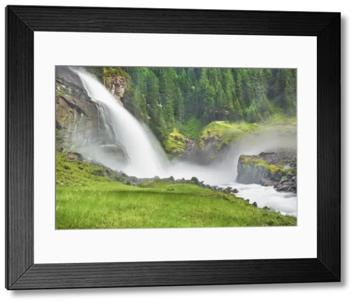 Framed Print : Waterfall in gorge - Austria, Salzburg, Zell am See, Krimml, Krimml Waterfalls Framed Print : Waterfall in gorge - Austria, Salzburg, Zell am See, Krimml, Krimml Waterfalls