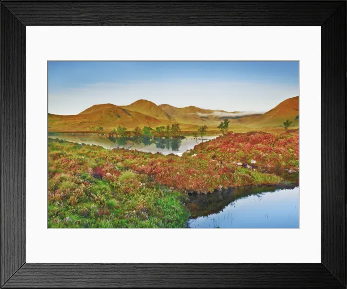 Framed Print : Moor lake in Rannoch Moor - United Kingdom, Scotland, Argyll and Bute Framed Print : Moor lake in Rannoch Moor - United Kingdom, Scotland, Argyll and Bute