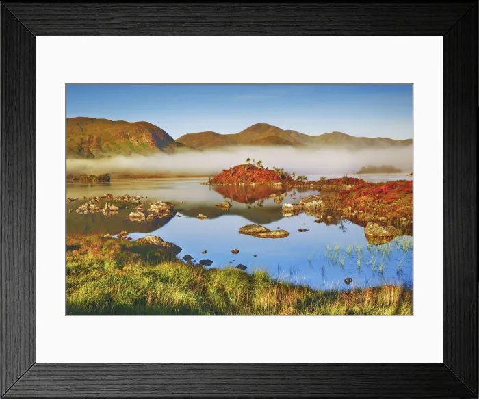 Framed Print : Moor lake in Rannoch Moor - United Kingdom, Scotland, Argyll and Bute