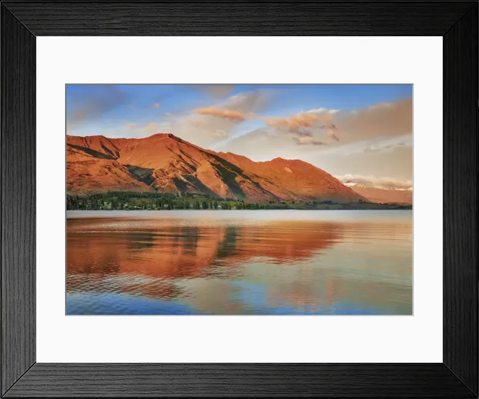 Framed Print : Mountain impression at Lake Wanaka - New Zealand, South Island, Otago, Queenstown Lakes Framed Print : Mountain impression at Lake Wanaka - New Zealand, South Island, Otago, Queenstown Lakes
