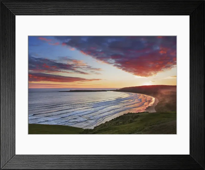 Framed Print : Sunset impression at Tautuku Bay - New Zealand, South Island, Otago, Clutha, Catlins Framed Print : Sunset impression at Tautuku Bay - New Zealand, South Island, Otago, Clutha, Catlins