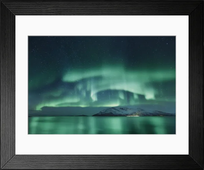 Framed Print : Polar light (Aurora Borealis) near Tromsvik - Norway, Troms, Kvaloya, Tromsvik Framed Print : Polar light (Aurora Borealis) near Tromsvik - Norway, Troms, Kvaloya, Tromsvik