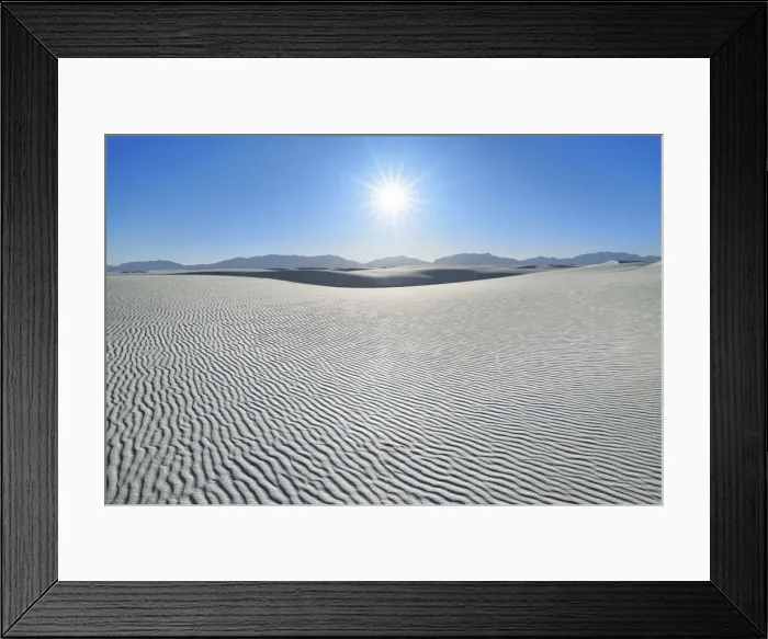Framed Print : Gypsum desert White Sands - USA, New Mexico, Otero, White Sands - Chihuahua Desert Framed Print : Gypsum desert White Sands - USA, New Mexico, Otero, White Sands - Chihuahua Desert