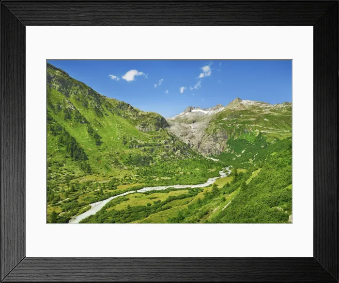 Framed Print : Mountain impression Furka Pass - Switzerland, Valais, Gletsch - Alps, Uri Alps Framed Print : Mountain impression Furka Pass - Switzerland, Valais, Gletsch - Alps, Uri Alps